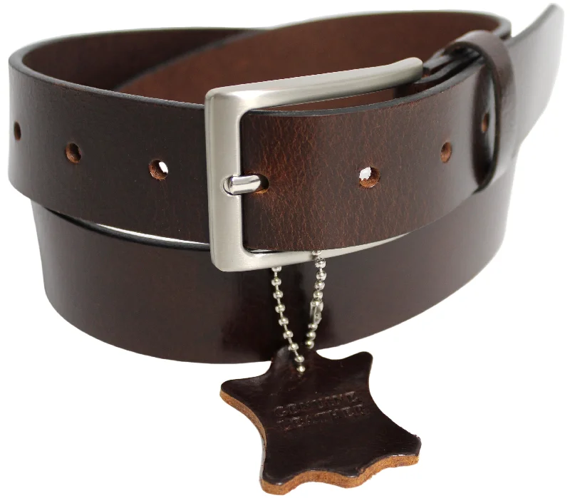 Brown with Silver Buckle