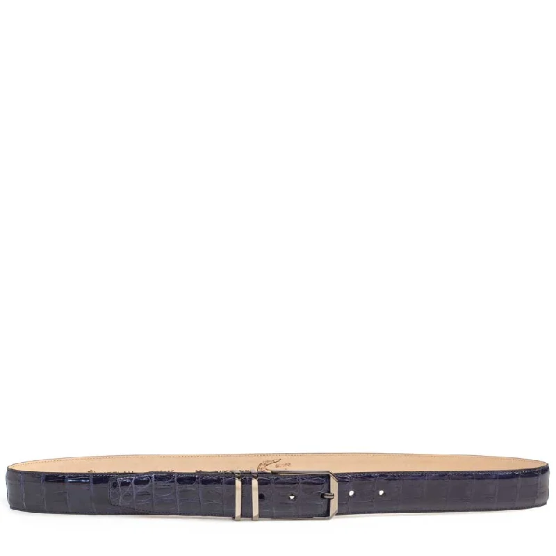 Mezlan AO11115 Crocodile Blue Belt