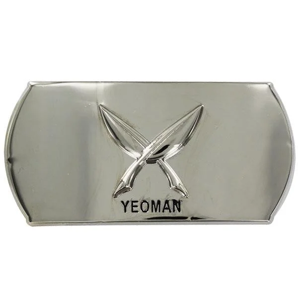 Black Leather Belt for seller-Navy Enlisted Specialty Belt Buckle: Yeoman: YN