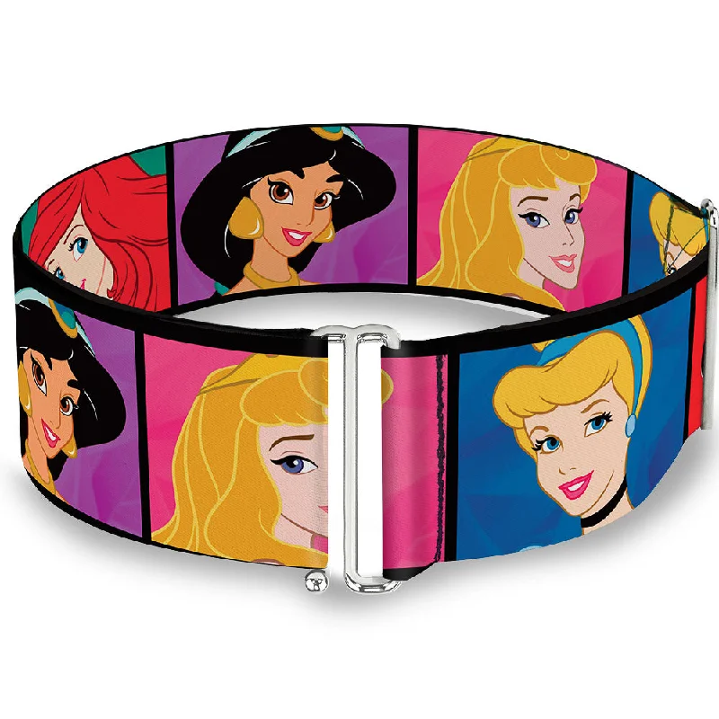 Womens Belts tick humor-Cinch Waist Belt - Disney Princess Blocks