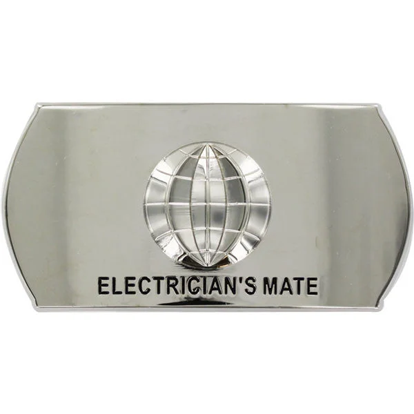 Black Leather Belt for waitress-Navy Enlisted Specialty Belt Buckle: Electrician's Mate: EM