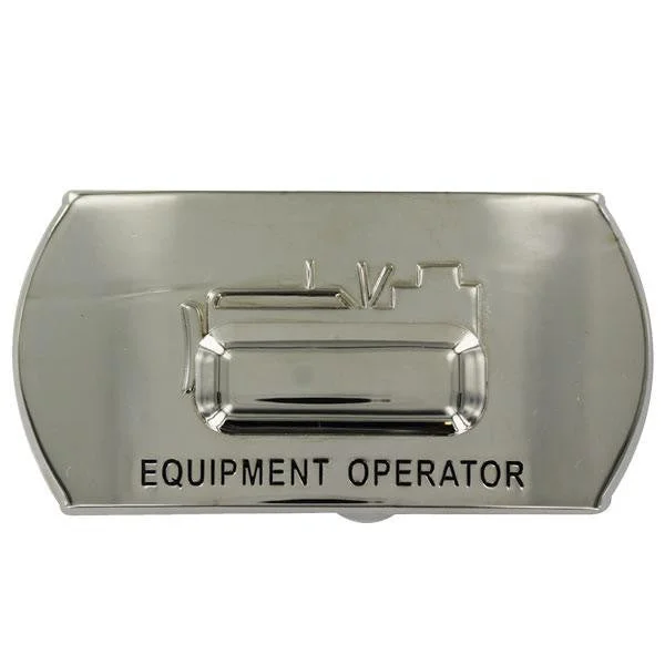 Black Leather Belt for manager-Navy Enlisted Specialty Belt Buckle: Equipment Operator: EO