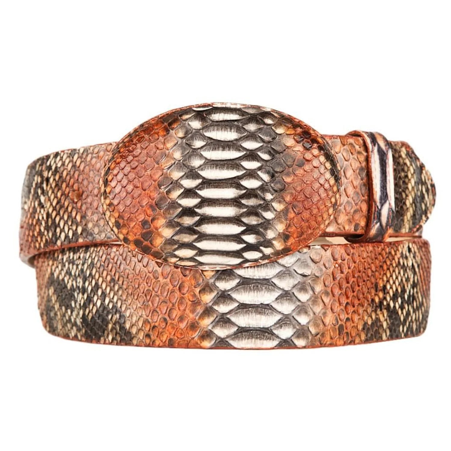 Los Altos C11U5788 Rustic Cognac Genuine Python Cowboy Belt