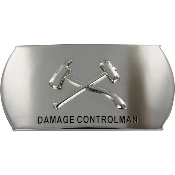 Black Leather Belt for baker-Navy Enlisted Specialty Belt Buckle: Damage Controlman: DC