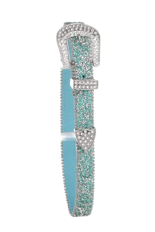 Kids Turquoise Mesh Belt