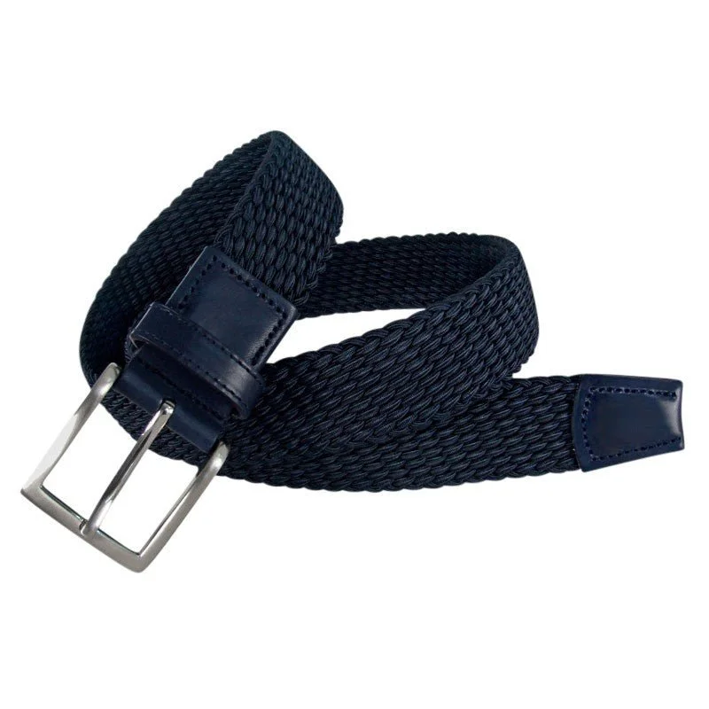 LEYVA Elastic Braided Belt NAVY