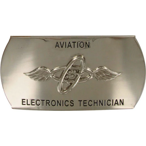 Black Leather Belt for roommate-Navy Enlisted Specialty Belt Buckle: Aviation Electronics Technician: AT