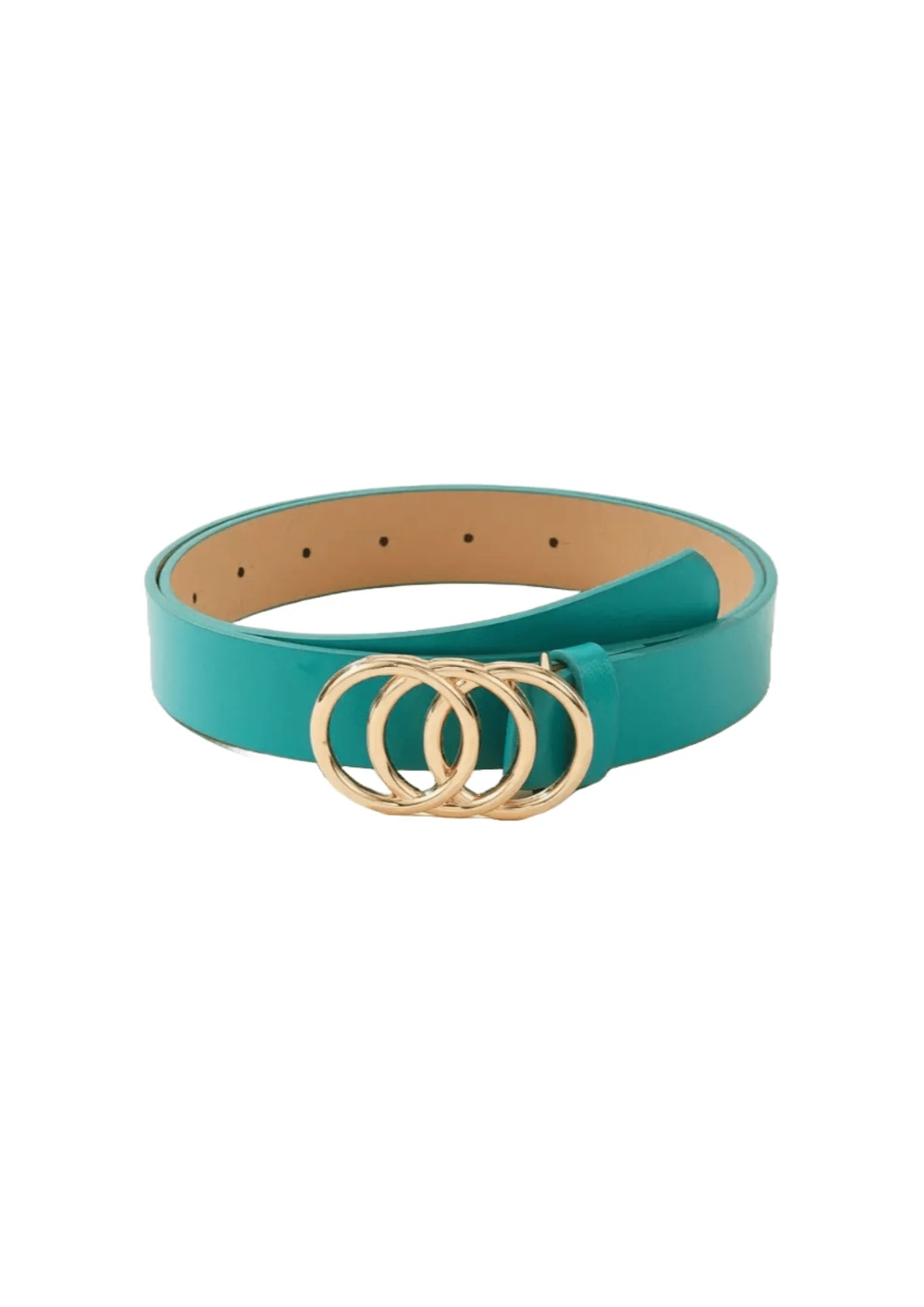 TURQUOISE ROUND BUCKLE BELT