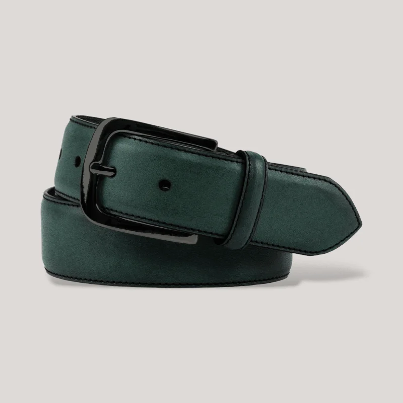 LUMEN - Forest Green Vegan Belt - Graphite