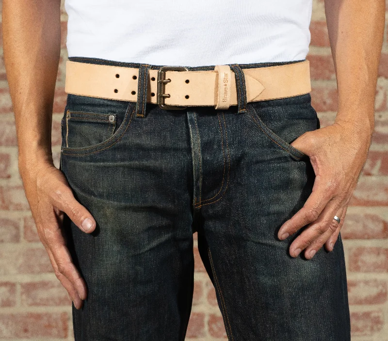 Wide Belt Shop-XW Leather Belt in Veg Tan (X-Wide 1.75")