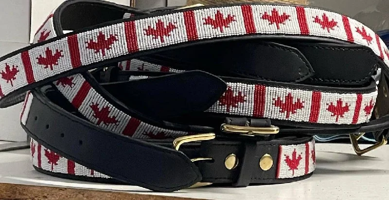 Wide Belt Queen-TKC - Canadian Flag Belt Wide Width