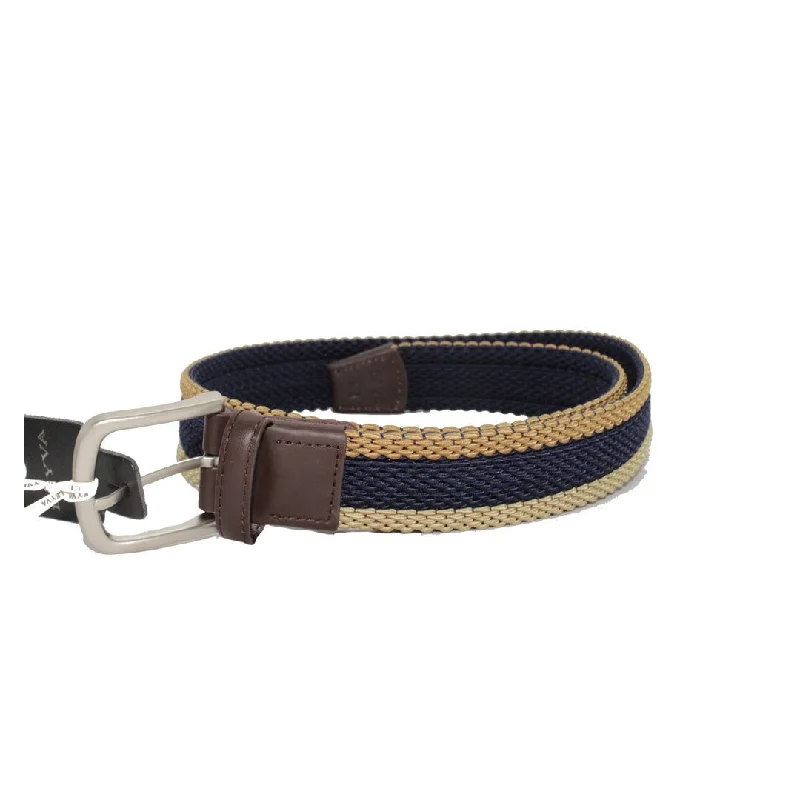 HENRY SARTORIAL X LEYVA Elastic Belt BEIGE/BROWN/NAVY