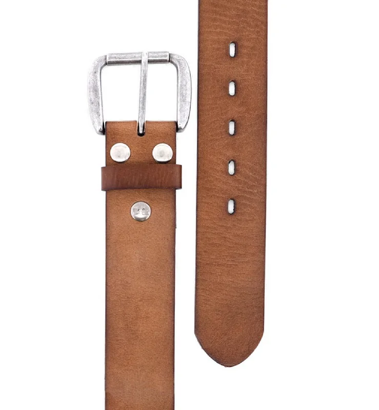 Hobo Leather Belt, Tan Rustic