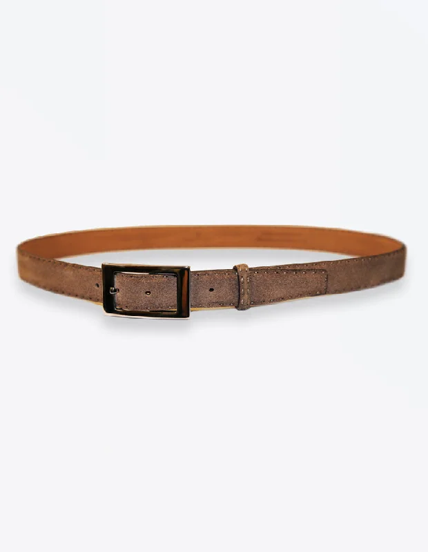 Light Brown Suede Belt