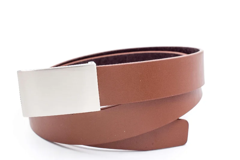 Baby / Boys Leather Belt - Brown Flat