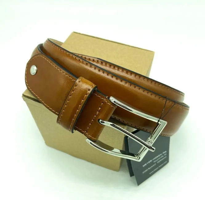 LEATHER STRETCH CAMEL BELT