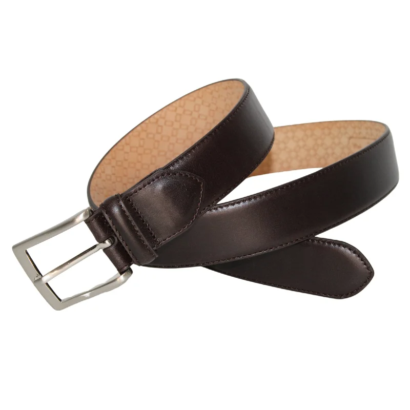 LEYVA 207 Sadle Leather Belt CHOCOLATE