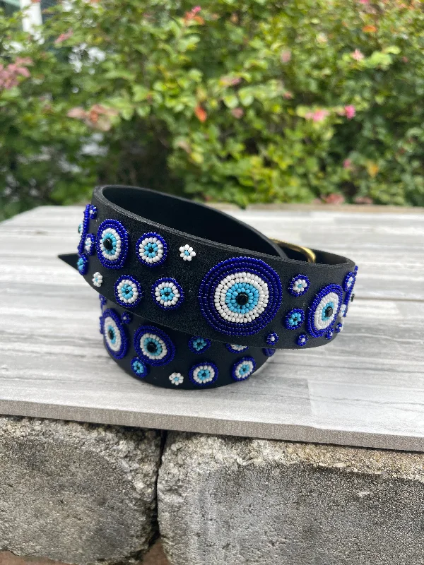 Wide Belt Athletic-Evil Eye Scattered Belt - Wide Width