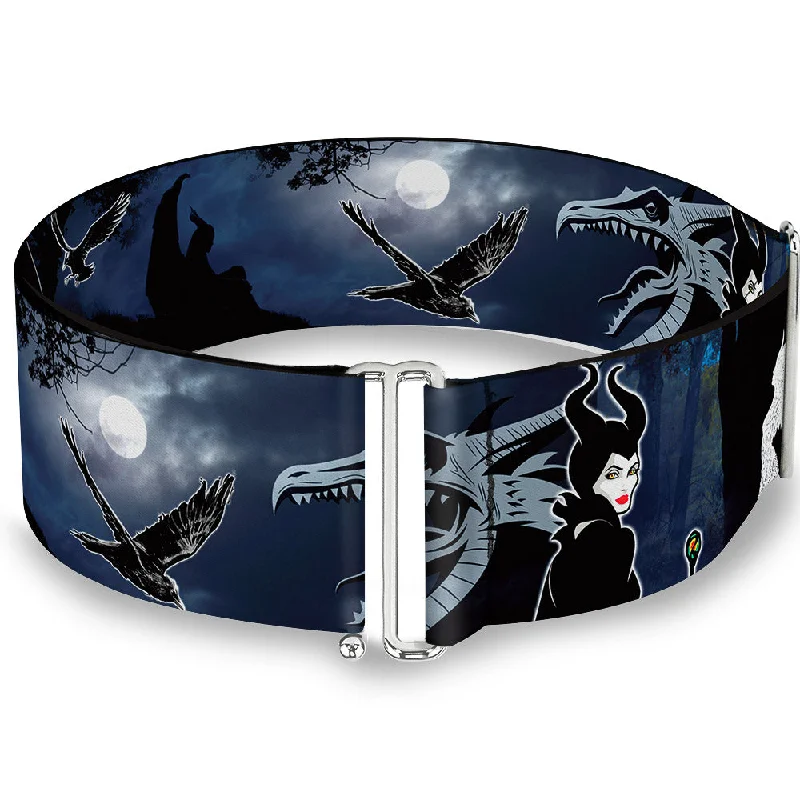 Womens Belts mute charm-Cinch Waist Belt - Maleficent Maleficent Dragon Diaval Forest Poses