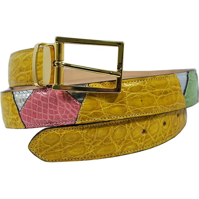 Mauri Rainbow Genuine Alligator Belt