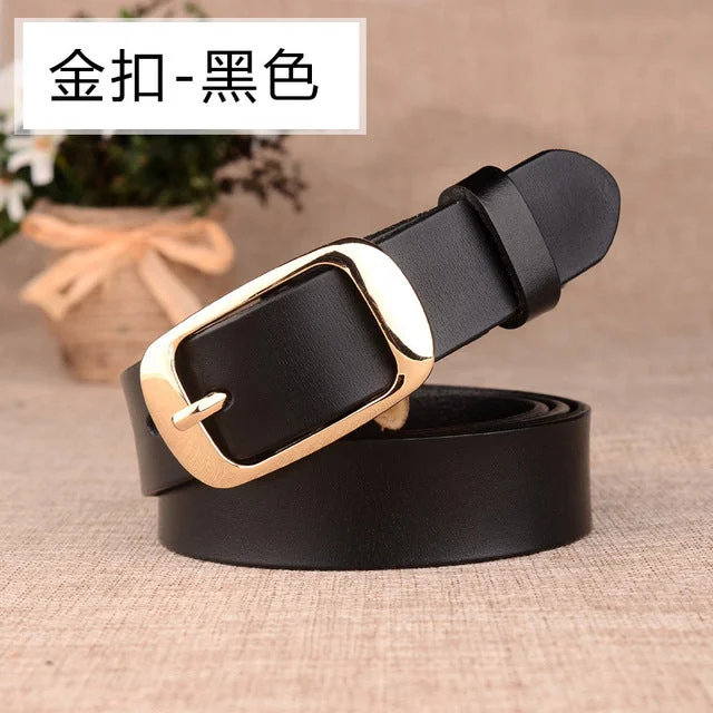 Golden buckle black