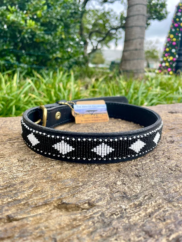 Wide Belt Combat-Aztec Diamonds B&W Belt Wide Width