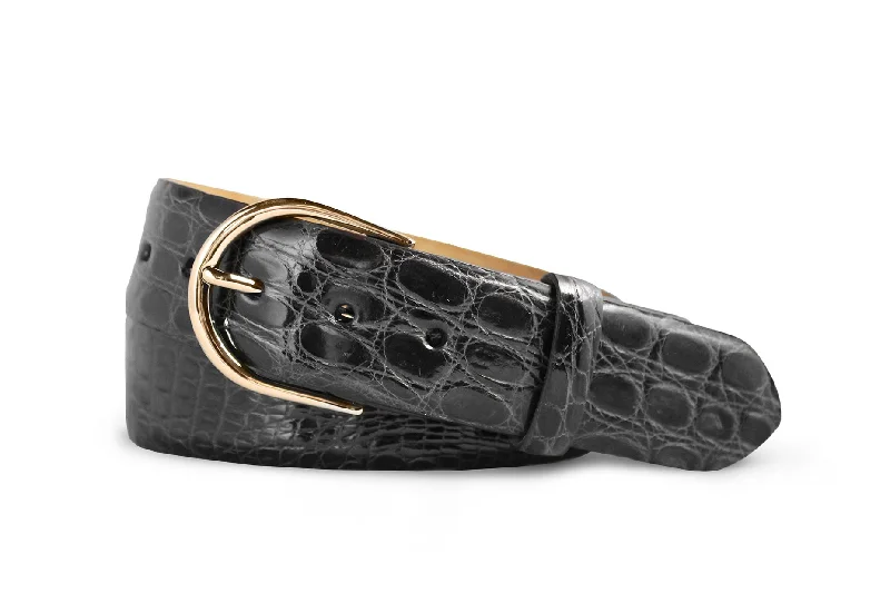 Glazed Crocodile Belt