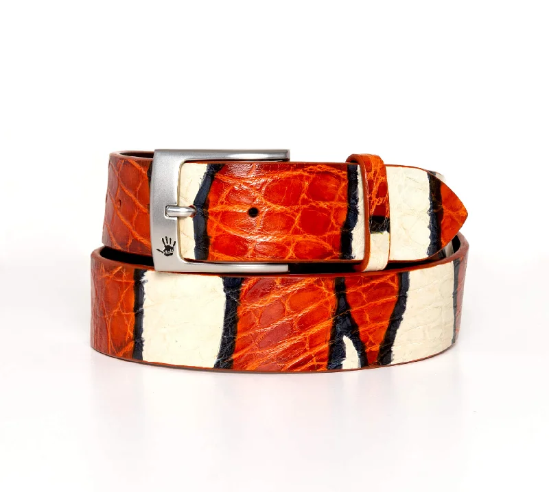 "Clownfish" Hand-Painted Belt