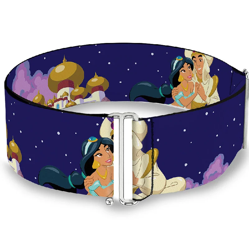 Womens Belts down touch-Cinch Waist Belt - Aladdin & Jasmine Magic Carpet Ride Scenes