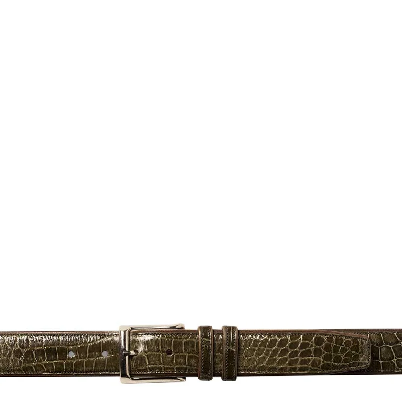 Mezlan AO7907 Alligator Olive Belt