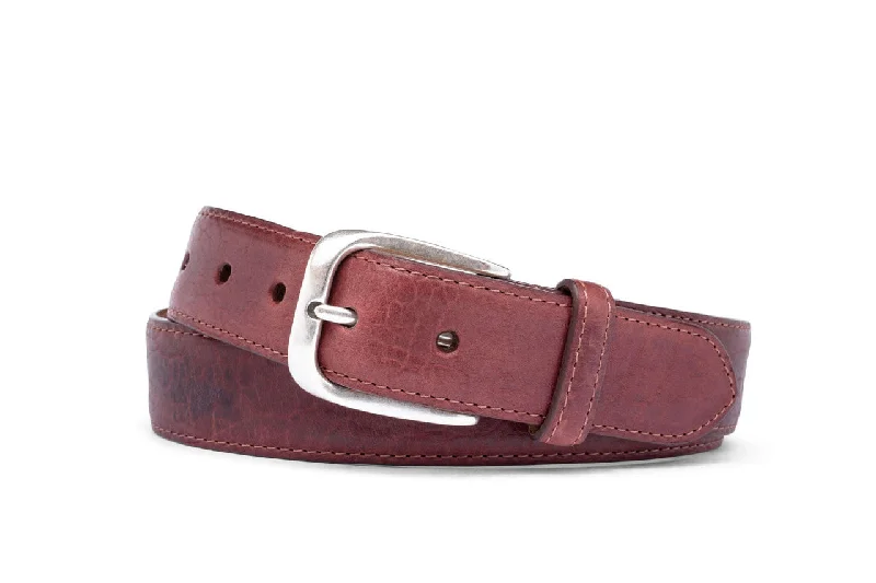 Navajo Bison Belt with Antique Nickel Buckle