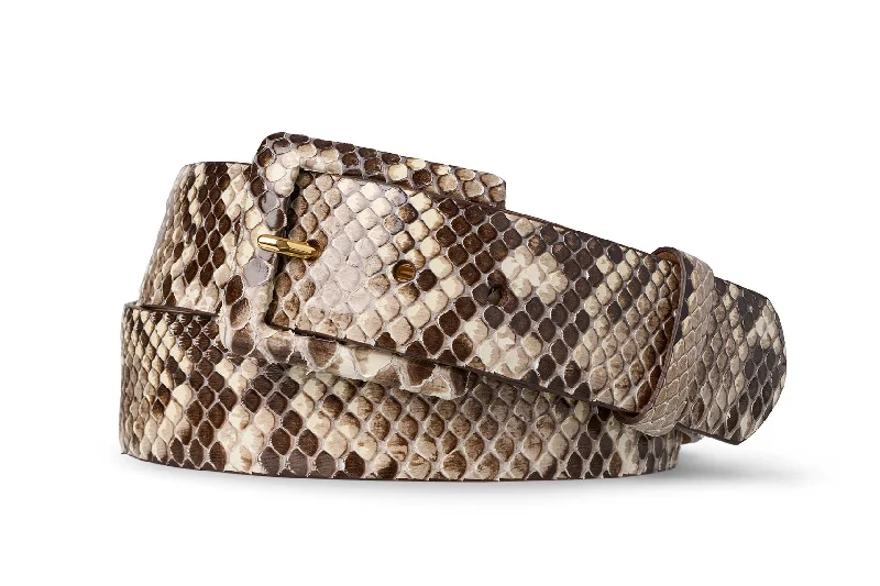 Python Belt with Covered Buckle