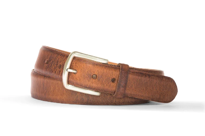 Apache Bison Belt with Antique Nickel Buckle