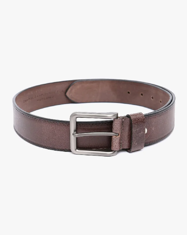 Men Genuine Leather Coffee Belts