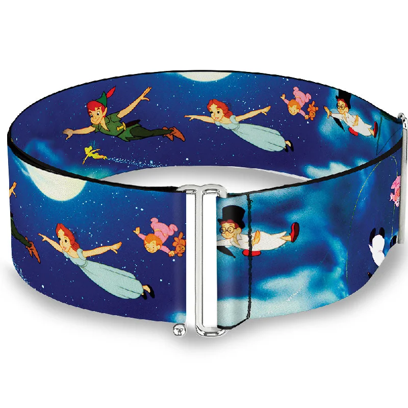 Womens Belts tap flair-Cinch Waist Belt - Peter Pan Flying Scene