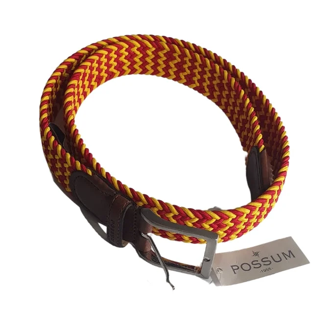 RED & GOLD BRAIDED BELT