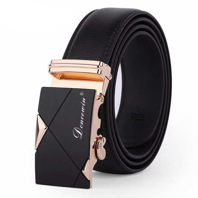 West Louis™ Cowskin Genuine Luxury Leather Belt