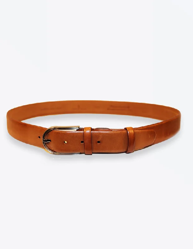 Tobacco Matte Leather Belt