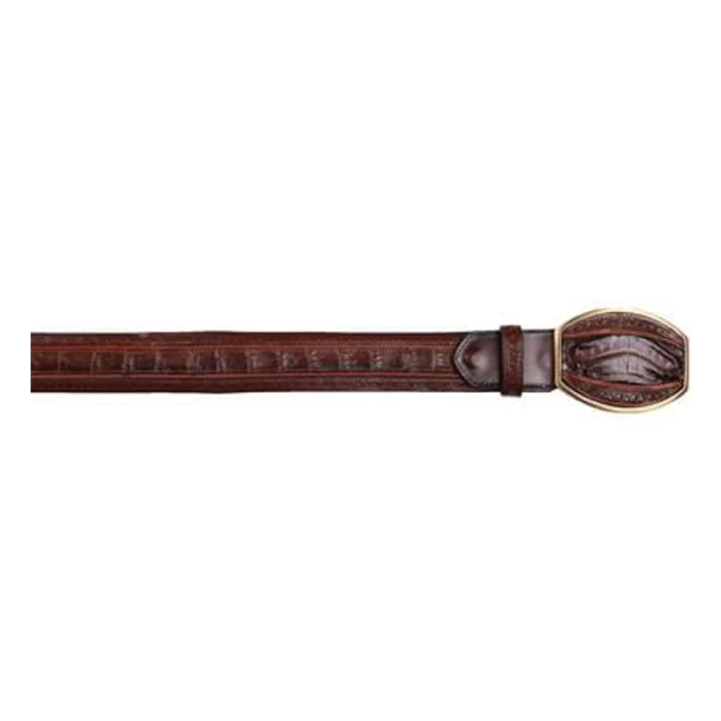 Los Altos C24U8216 Faded Brown Genuine Caiman Belly Belt