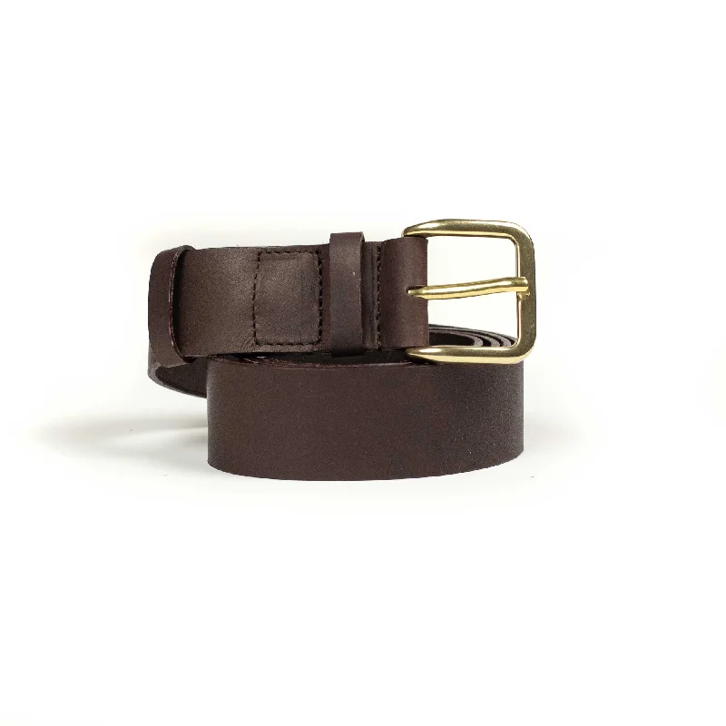 Belt in coffee brown suportlo leather