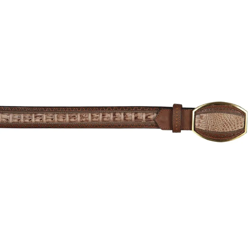 Los Altos C24U8272 Mocha Genuine Caiman Belly Belt