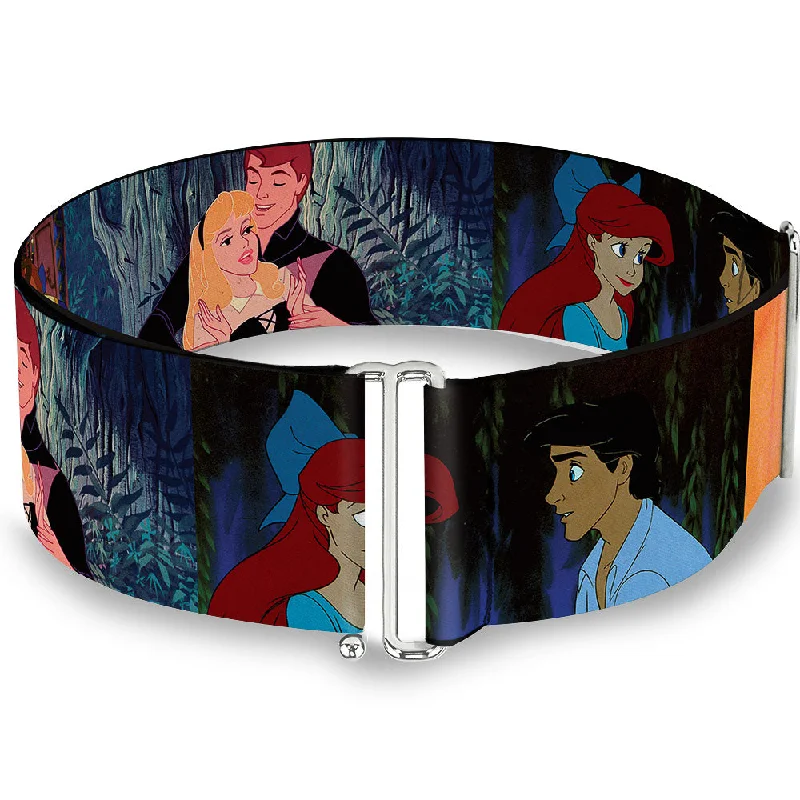 Womens Belts five loop-Cinch Waist Belt - Disney Princess Scenes Framed